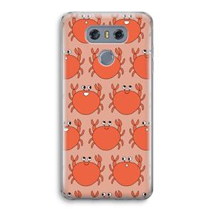 CaseCompany Krab: LG G6 Transparant Hoesje