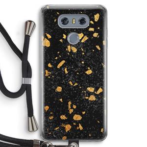 CaseCompany Terrazzo N°7: LG G6 Transparant Hoesje met koord