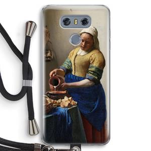 CaseCompany The Milkmaid: LG G6 Transparant Hoesje met koord
