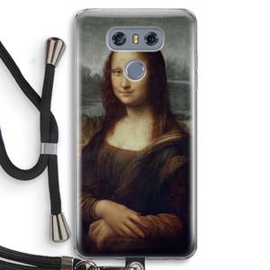CaseCompany Mona Lisa: LG G6 Transparant Hoesje met koord