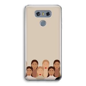 CaseCompany Girls girls girls: LG G6 Transparant Hoesje