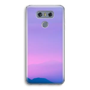 CaseCompany Sunset pastel: LG G6 Transparant Hoesje