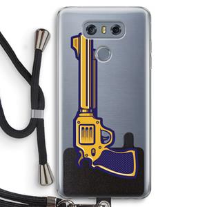 CaseCompany Pew Pew Pew: LG G6 Transparant Hoesje met koord