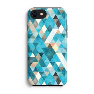 CaseCompany Gekleurde driehoekjes blauw: iPhone 7 Tough Case