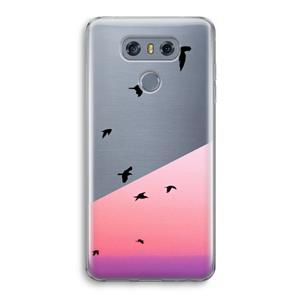CaseCompany Fly away: LG G6 Transparant Hoesje