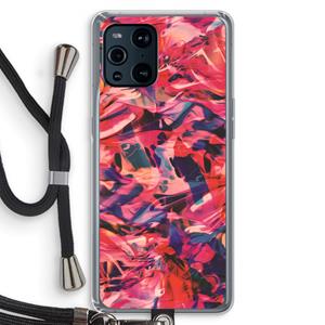 CaseCompany California: Oppo Find X3 Pro Transparant Hoesje met koord