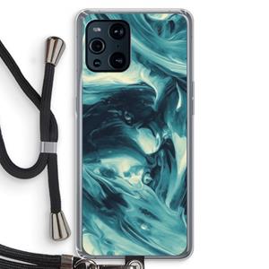 CaseCompany Dreaming About Whales: Oppo Find X3 Pro Transparant Hoesje met koord