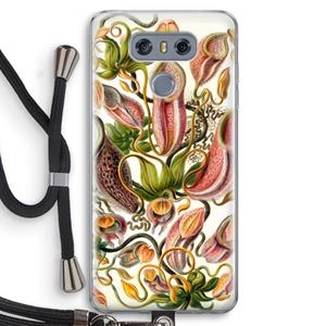 CaseCompany Haeckel Nepenthaceae: LG G6 Transparant Hoesje met koord