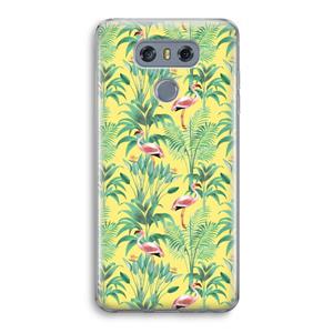 CaseCompany Flamingo party: LG G6 Transparant Hoesje