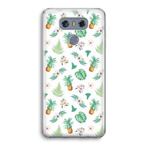 CaseCompany Ananas bladeren: LG G6 Transparant Hoesje