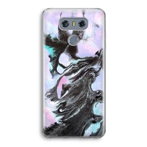 CaseCompany Pastel zwart: LG G6 Transparant Hoesje