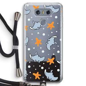 CaseCompany Manta: LG G6 Transparant Hoesje met koord