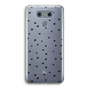 CaseCompany Kleine kattenkopjes: LG G6 Transparant Hoesje