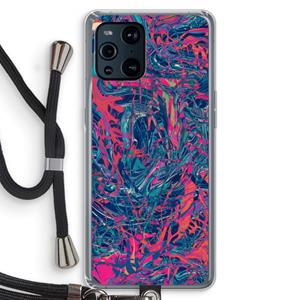 CaseCompany Sleeping Dreams: Oppo Find X3 Pro Transparant Hoesje met koord