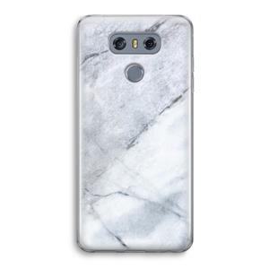 CaseCompany Witte marmer: LG G6 Transparant Hoesje