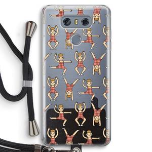 CaseCompany Gymboys: LG G6 Transparant Hoesje met koord