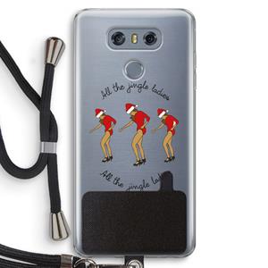 CaseCompany Jingle Ladies: LG G6 Transparant Hoesje met koord