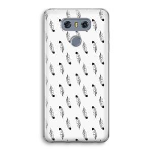 CaseCompany Pluimen: LG G6 Transparant Hoesje