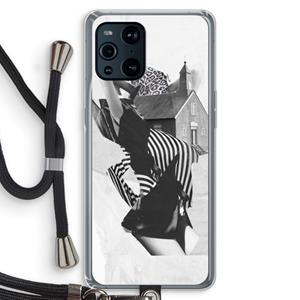 CaseCompany House: Oppo Find X3 Pro Transparant Hoesje met koord