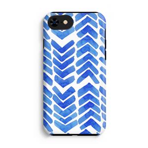 CaseCompany Blauwe pijlen: iPhone 7 Tough Case