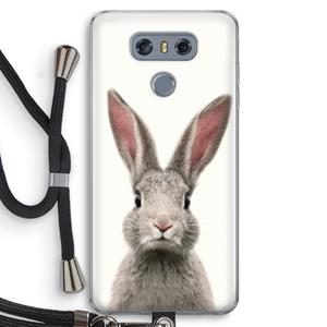CaseCompany Daisy: LG G6 Transparant Hoesje met koord