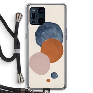 CaseCompany Geo #4: Oppo Find X3 Pro Transparant Hoesje met koord