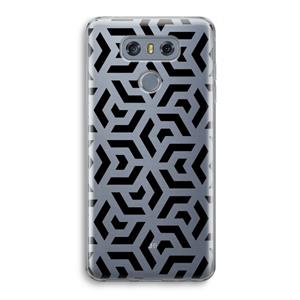 CaseCompany Crazy pattern: LG G6 Transparant Hoesje