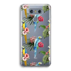 CaseCompany Kleurrijke papegaaien: LG G6 Transparant Hoesje