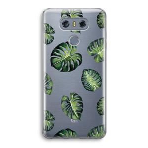 CaseCompany Tropische bladeren: LG G6 Transparant Hoesje