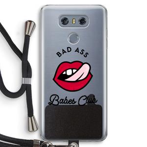 CaseCompany Badass Babes Club: LG G6 Transparant Hoesje met koord