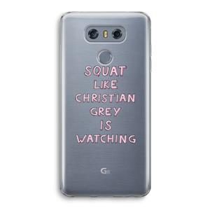 CaseCompany Christian Grey: LG G6 Transparant Hoesje