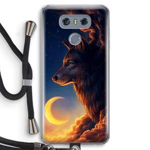 CaseCompany Night Guardian: LG G6 Transparant Hoesje met koord