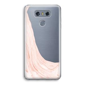 CaseCompany Peach bath: LG G6 Transparant Hoesje