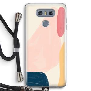 CaseCompany Saturday Flow: LG G6 Transparant Hoesje met koord