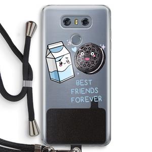 CaseCompany Best Friend Forever: LG G6 Transparant Hoesje met koord