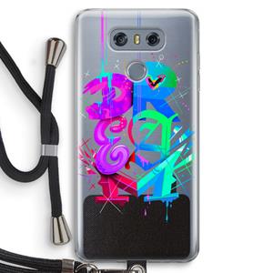 CaseCompany Dream: LG G6 Transparant Hoesje met koord