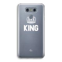 CaseCompany King zwart: LG G6 Transparant Hoesje