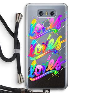 CaseCompany Loves: LG G6 Transparant Hoesje met koord
