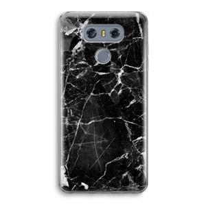 CaseCompany Zwart Marmer 2: LG G6 Transparant Hoesje