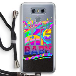 CaseCompany Touch Me: LG G6 Transparant Hoesje met koord