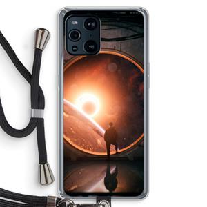 CaseCompany Ephemeral: Oppo Find X3 Pro Transparant Hoesje met koord