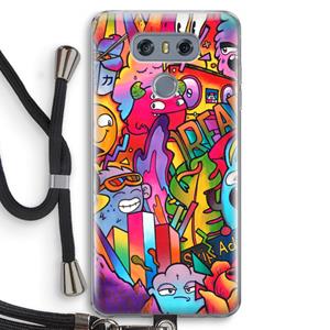 CaseCompany Dreams: LG G6 Transparant Hoesje met koord