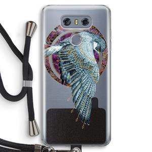 CaseCompany Golden Falcon: LG G6 Transparant Hoesje met koord