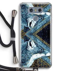 CaseCompany Golden Fox: LG G6 Transparant Hoesje met koord