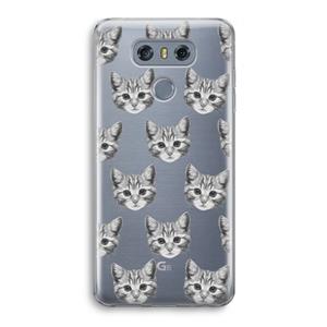 CaseCompany Kitten: LG G6 Transparant Hoesje