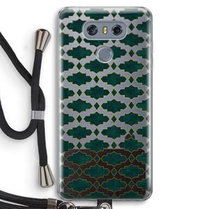 CaseCompany Moroccan tiles: LG G6 Transparant Hoesje met koord