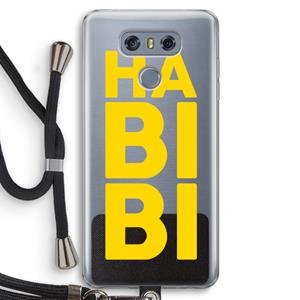 CaseCompany Habibi Majorelle : LG G6 Transparant Hoesje met koord