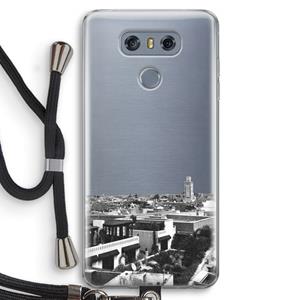 CaseCompany Marrakech Skyline : LG G6 Transparant Hoesje met koord