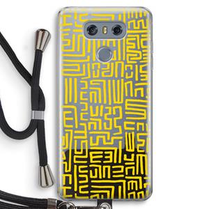 CaseCompany Majorelle Blue Print: LG G6 Transparant Hoesje met koord