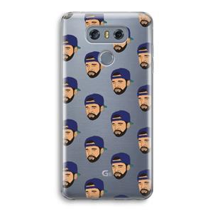 CaseCompany Drake Away: LG G6 Transparant Hoesje